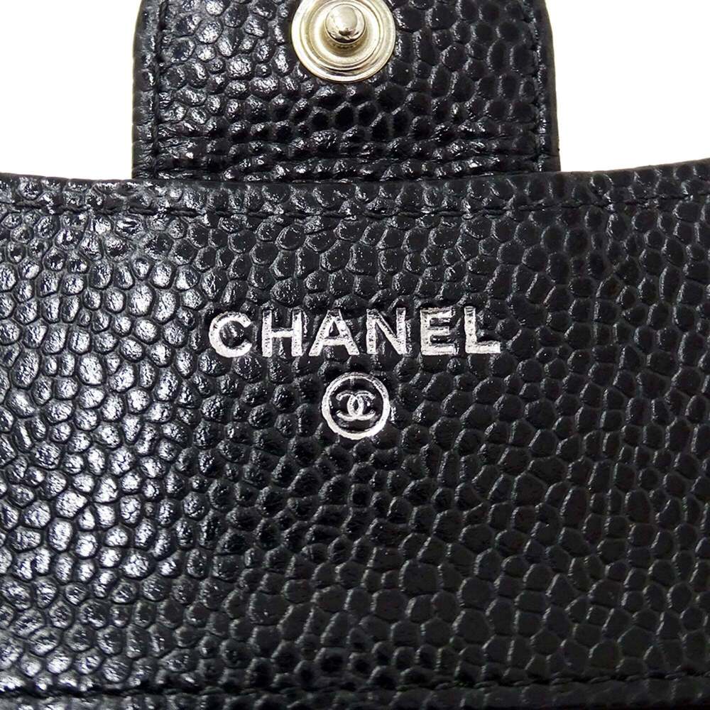 CHANEL Authentic Black Caviar Leather Wallet - Picture 5 of 15